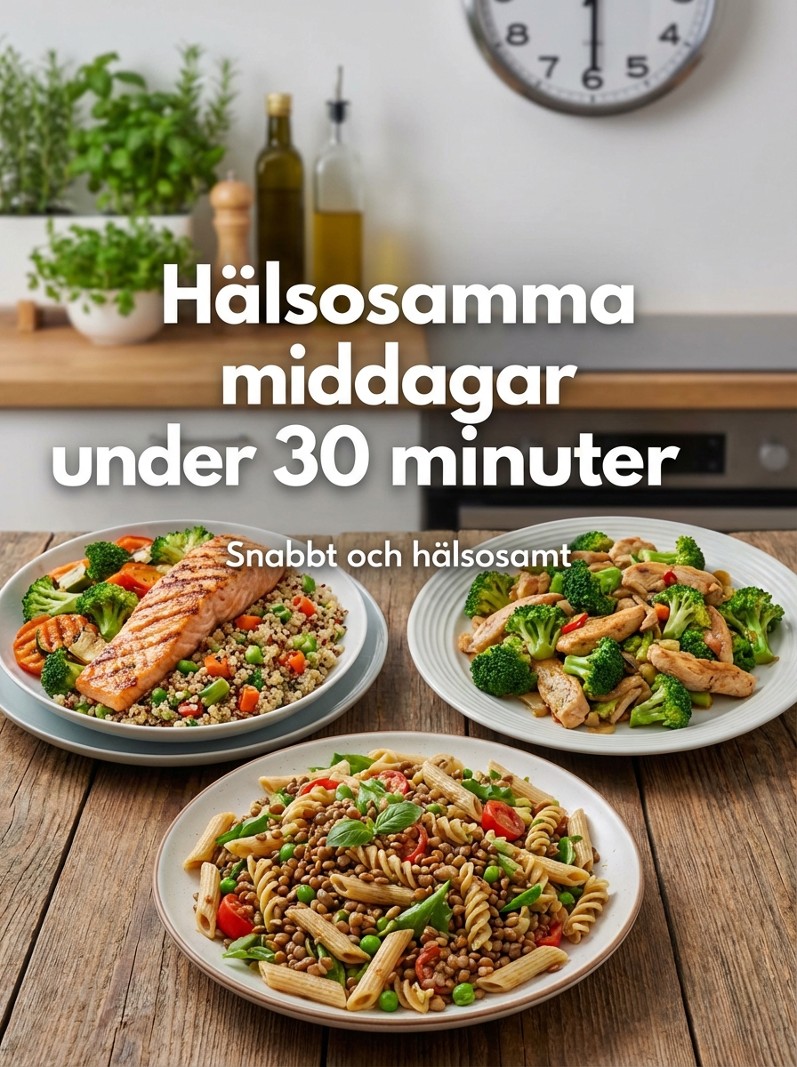 Nyttiga middagar under 30 minuter – snabbt och hälsosamt